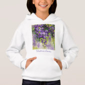 水彩美しい藤の花 (正面)