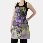 水彩美しい藤の花 エプロン (インサイチュ)