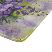 水彩美しい藤の花 カッティングボード (角)