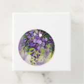 水彩美しい藤の花 フェイバータグ (インサイチュ)