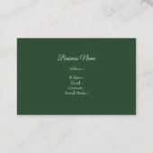 水彩美しい藤の花 名刺 (裏面)