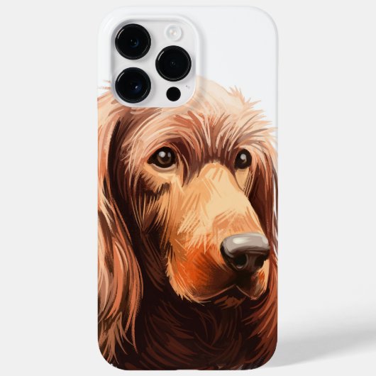 水彩美しい赤アイリッシュセッター犬 Case-Mate iPhoneケース (裏面)