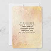 水彩美しい馬の頭ポートレート サンキューカード (裏面)