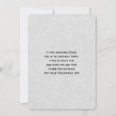 水彩美しい馬の頭ポートレート サンキューカード (裏面)