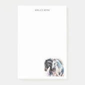 水彩美しい馬 ポストイット (正面)