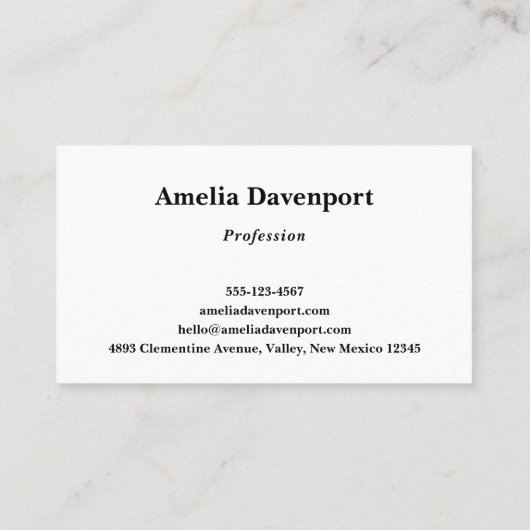 水彩美しい馬 名刺 (裏面)