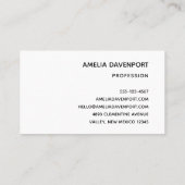 水彩美しい馬 名刺 (裏面)