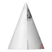 水彩美しい:メスポートレートイラストレーション パーティーハット (裏面)