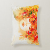 水彩美女リース アクセントクッション (正面(垂直))