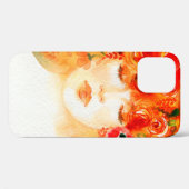 水彩美女リース Case-Mate iPhoneケース (裏面 (横))