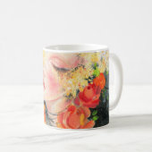 水彩美女花 コーヒーマグカップ (正面右)