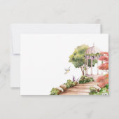 水彩美学ガーデン春の結婚式 セーブザデート (裏面)