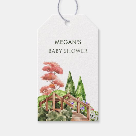 水彩美学ガーデン春 ギフトタグ (正面)