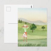 水彩美学自然景観 ポストカード (正面/裏面)