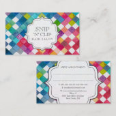 水彩美容師カード 予約カード (正面/裏面)