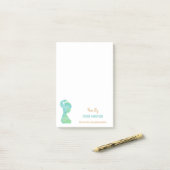 水彩美容師美しいサロン パーソナライズされた ポストイット (デスク上)