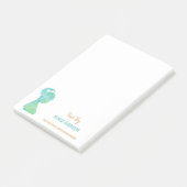 水彩美容師美しいサロン パーソナライズされた ポストイット (アングル)