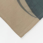 水彩美絵画しいアジアの女性の花 フリースブランケット (角)