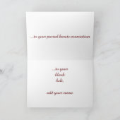 水彩美術素晴らし飛んでいる空手マスターキック カード (内部)