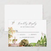 水彩美観庭園 出欠カード (正面/裏面)