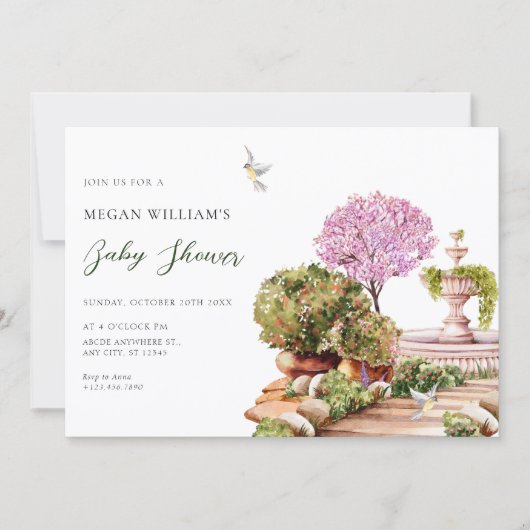 水彩美観庭園 招待状 (正面)