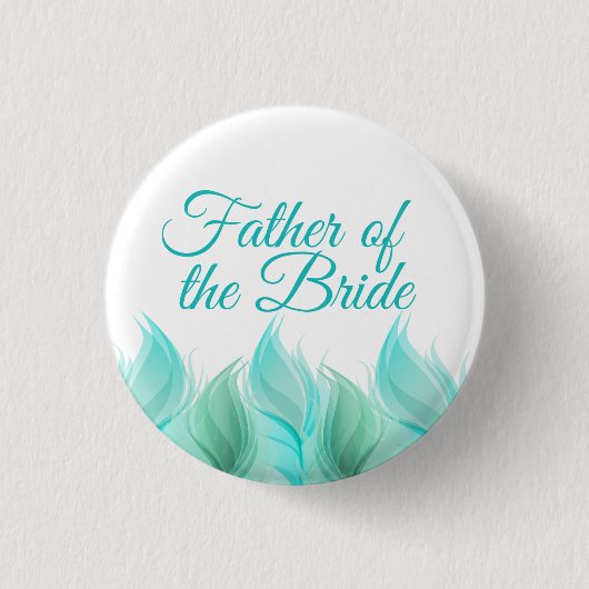 水彩羽の父の花嫁 缶バッジ (正面)