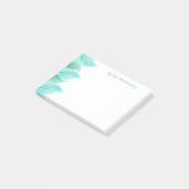 水彩羽パーソナライズされた ポストイット (アングル)