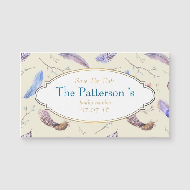 水彩羽ファミリ懇親会保存日付 (正面)