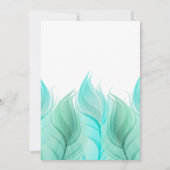 水彩羽ブライダルシャワー 招待状 (裏面)