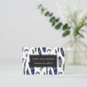 水彩羽名刺 名刺 (スタンド正面)