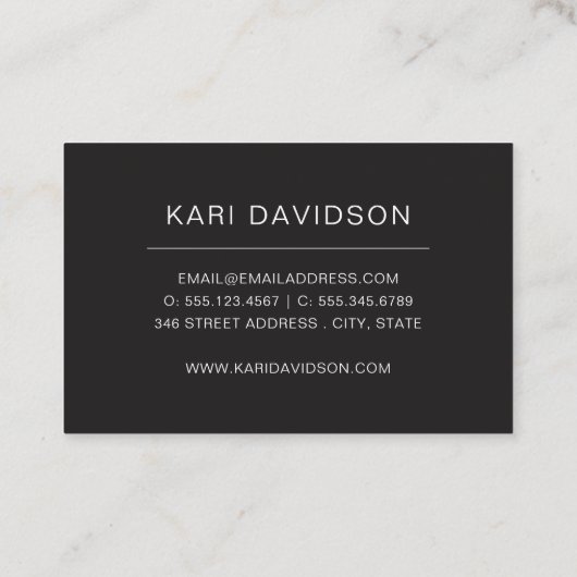 水彩羽名刺 名刺 (裏面)