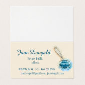 水彩羽芸術的ペンクラシック公証人部 名刺 (外部フラット)