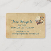 水彩羽芸術的ペン型ラクラシックイター 名刺 (正面)