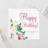 水彩聖なる書物、 経典誕生日 カード (正面/裏面インサイチュ)