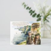 水彩聖パトリックの日アイリッシュ引用文イェーツ シーズンポストカード (スタンド正面)