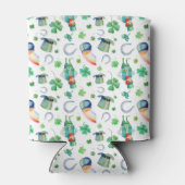 水彩聖パトリックの日模様 缶クーラー (裏面)