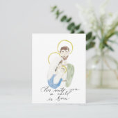 水彩聖家族クリスマスカード シーズンカード (スタンド正面)