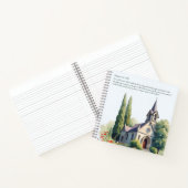 水彩聖書聖句カトリック教会 ノートブック (内部)