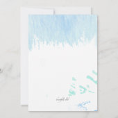 水彩聴診器招待状 招待状 (裏面)