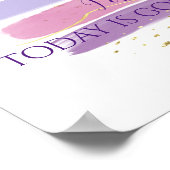 水彩肯定前向き書 ポスター (角)