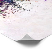 水彩背景のスカイラインをアミューズ ポスター (角)