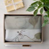 水彩背景の鳥 薄葉紙 (ギフト)