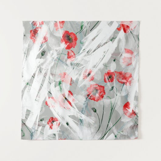 水彩背景はねと光る絵を描音。R タペストリー (正面)