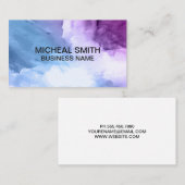 水彩背景テクスチャ 名刺 (正面/裏面)