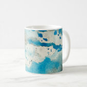 水彩背景デザイン コーヒーマグカップ (正面右)