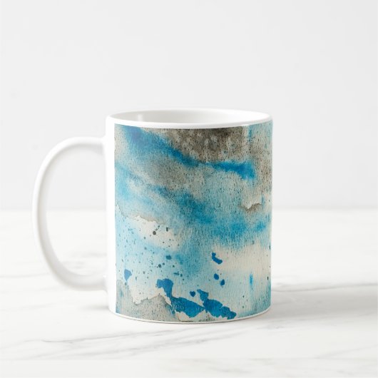 水彩背景デザイン コーヒーマグカップ (左)