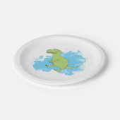 水彩背景デザイン ペーパープレート (アングル)