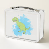 水彩背景デザイン メタルランチボックス (裏面)