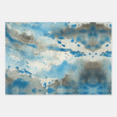 水彩背景デザイン ラッピングペーパーシート (正面2)