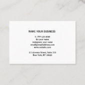 水彩背景付き名刺 名刺 (裏面)